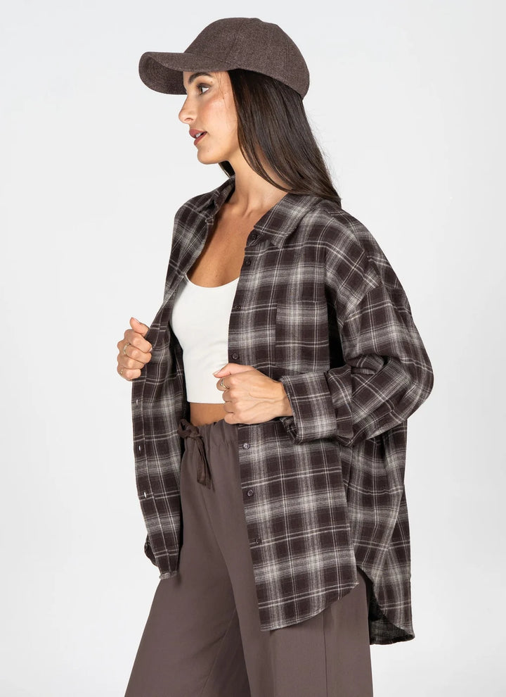 Plaid Flannel Button Up