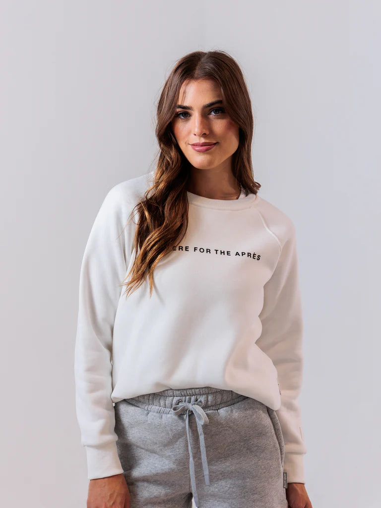 Here For The Après Crewneck