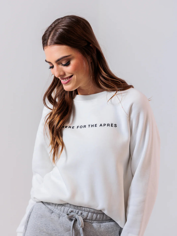 Here For The Après Crewneck