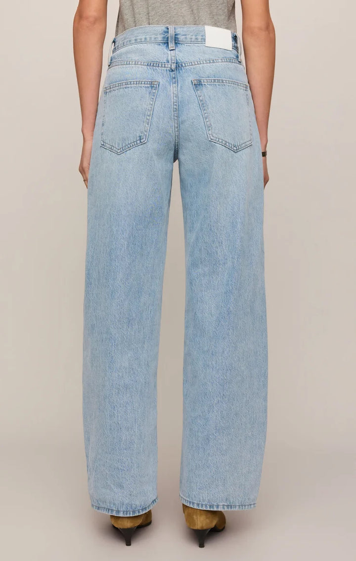 The Show Off High-Rise Bowed Denim