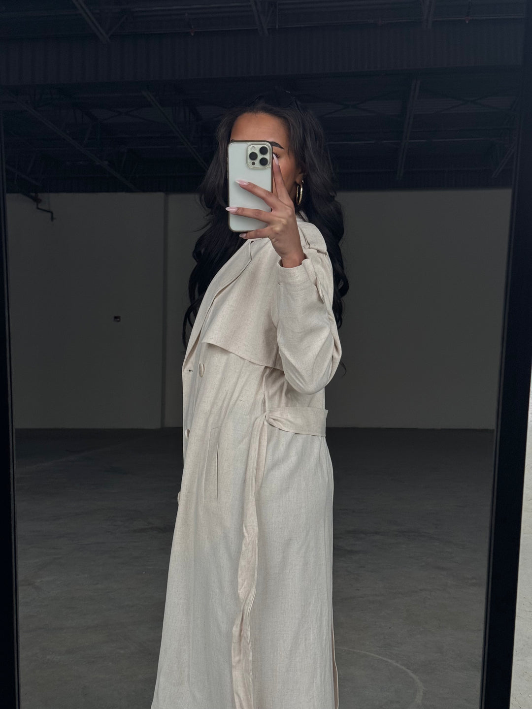 Suki Linen Trench