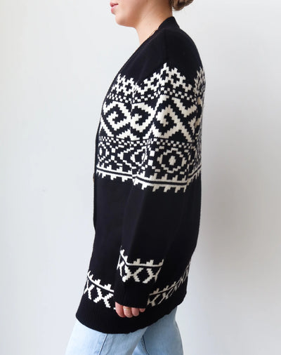 Fair Isle Knit Cardigan