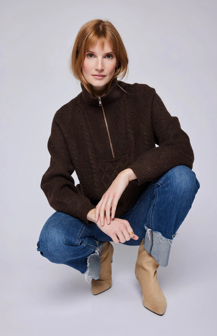 Georgie Half-Zip Pullover Sweater