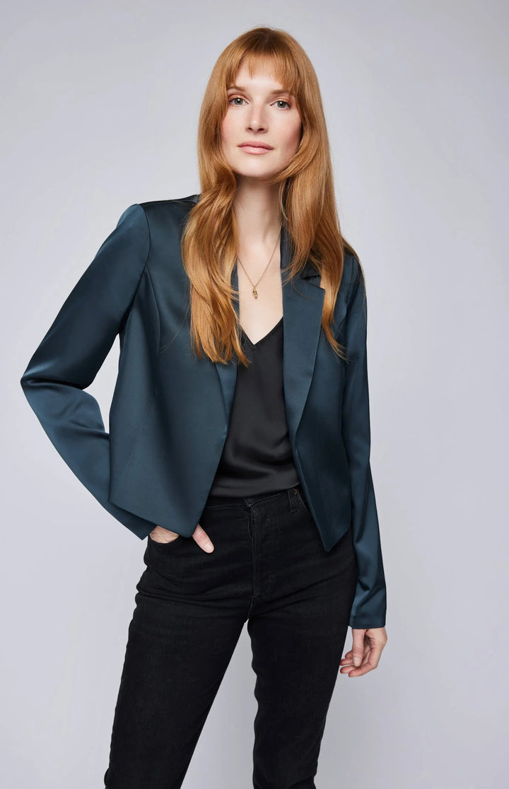 Natalie Satin Blazer