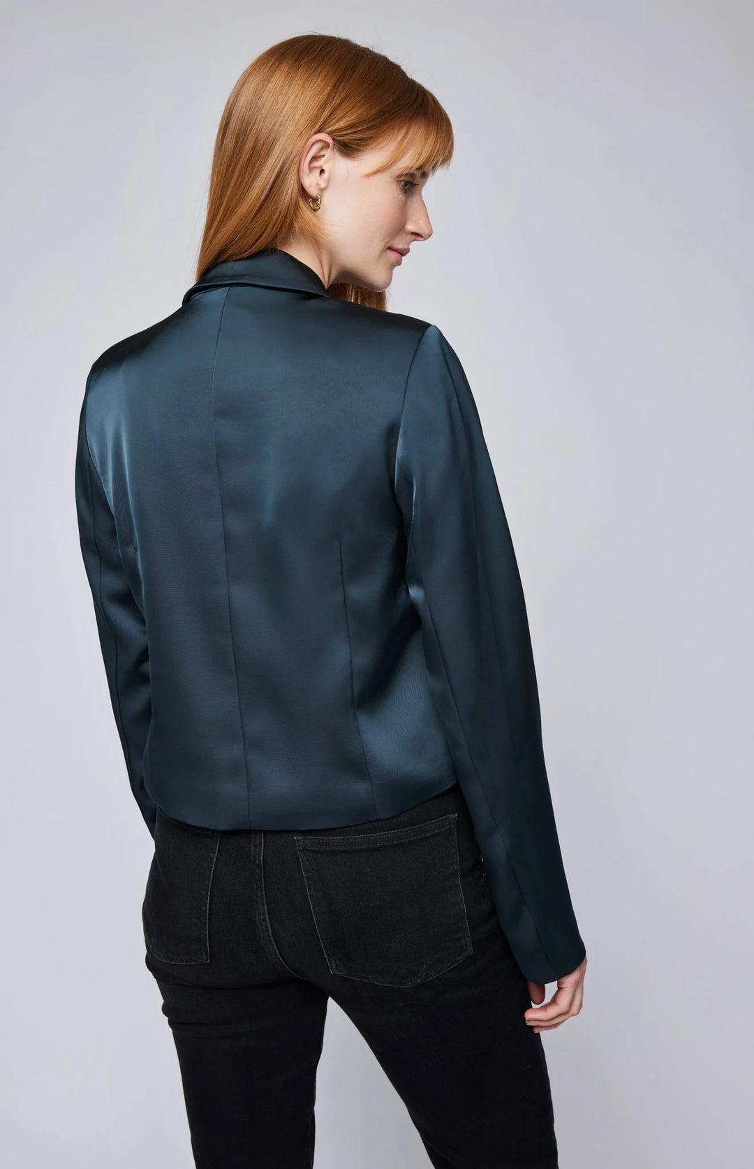 Natalie Satin Blazer