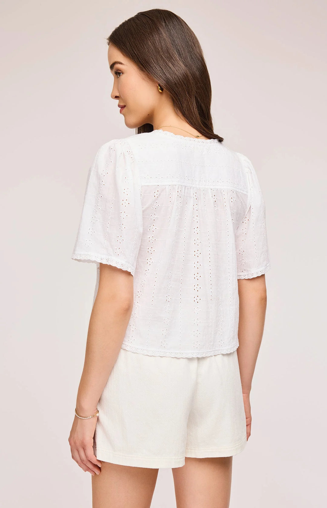 Jessa Eyelet Top