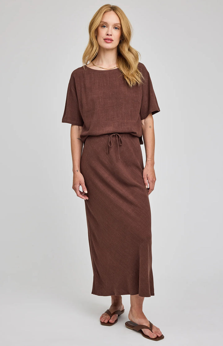 Cassia Linen Skirt