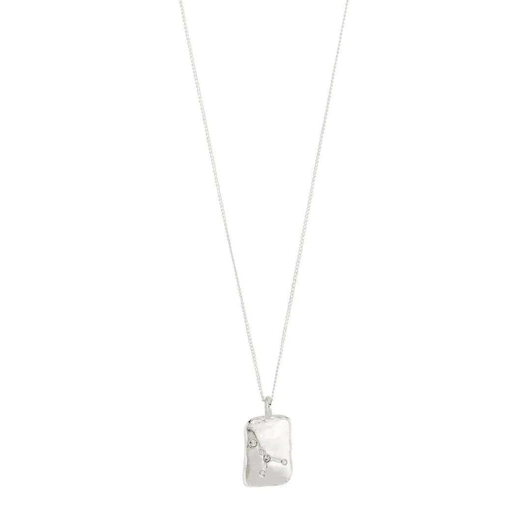 Horoscope Double Sided Square Coin Pendant