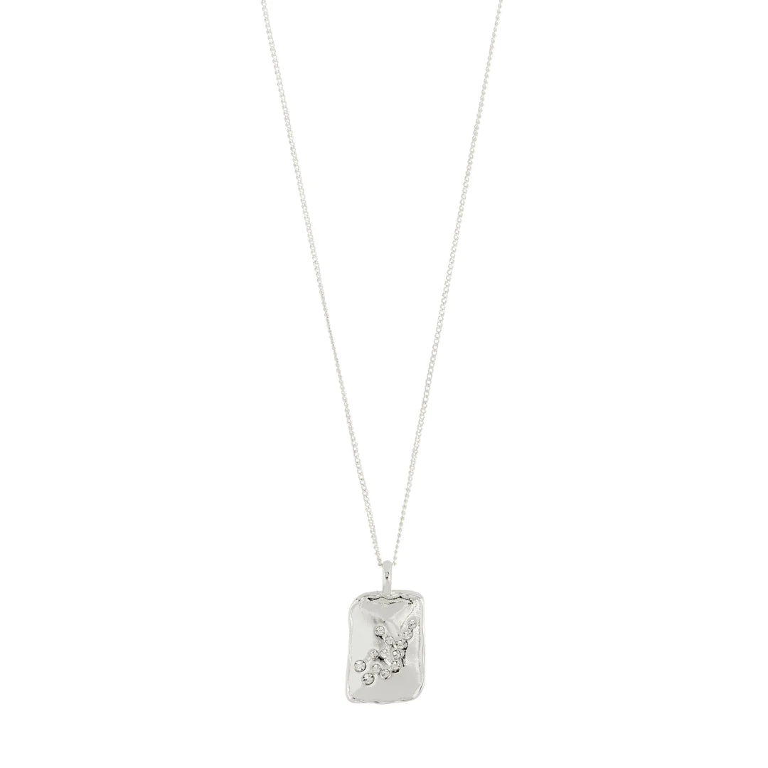 Horoscope Double Sided Square Coin Pendant