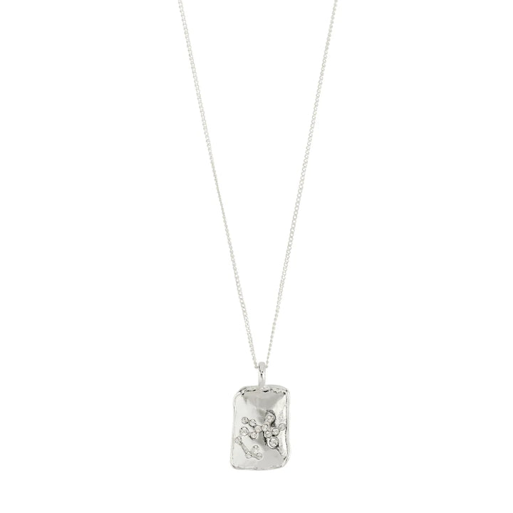 Horoscope Double Sided Square Coin Pendant