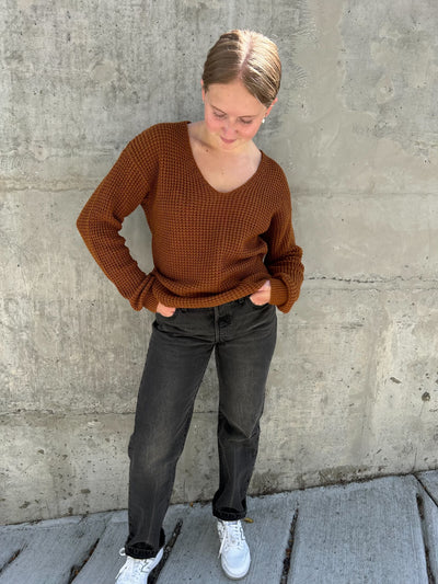 Scarlett Waffle Knit Sweather