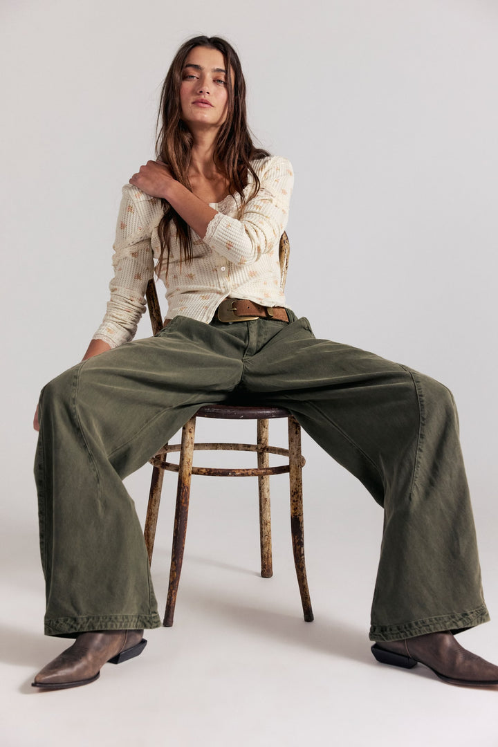 Spotlight Washed Barrel Trousers