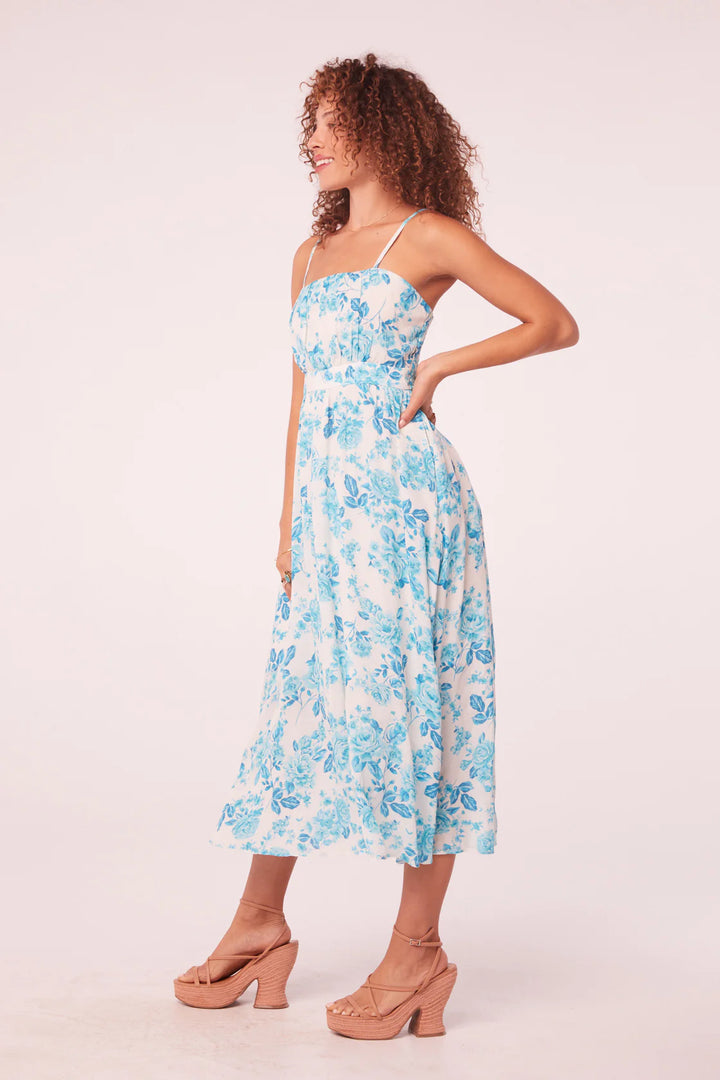 Ithaca Ruched Bodice Midi Dress