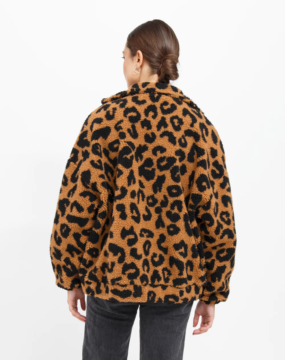 Leopard Sherpa Jacket