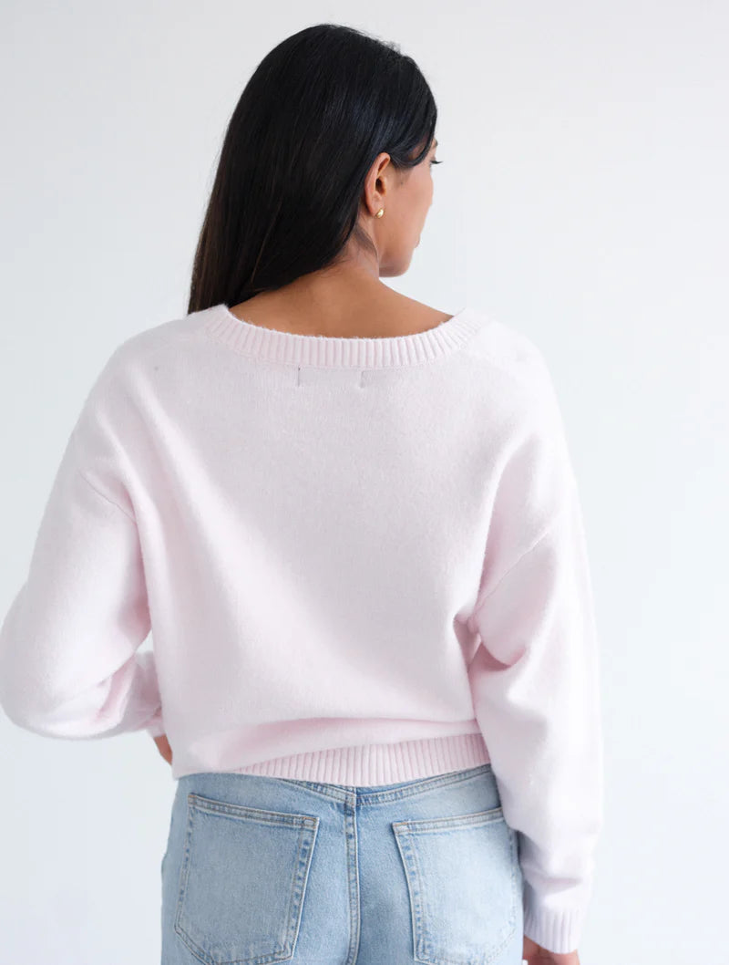 V Neck Boxy Sweater