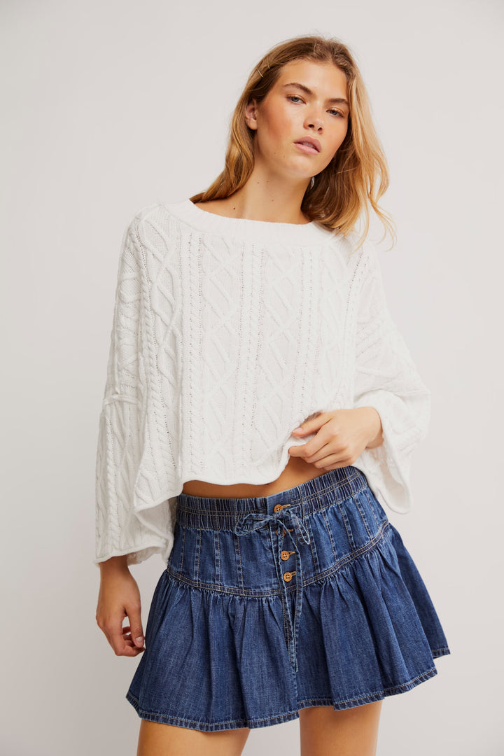 Roselle Denim Mini Skirt