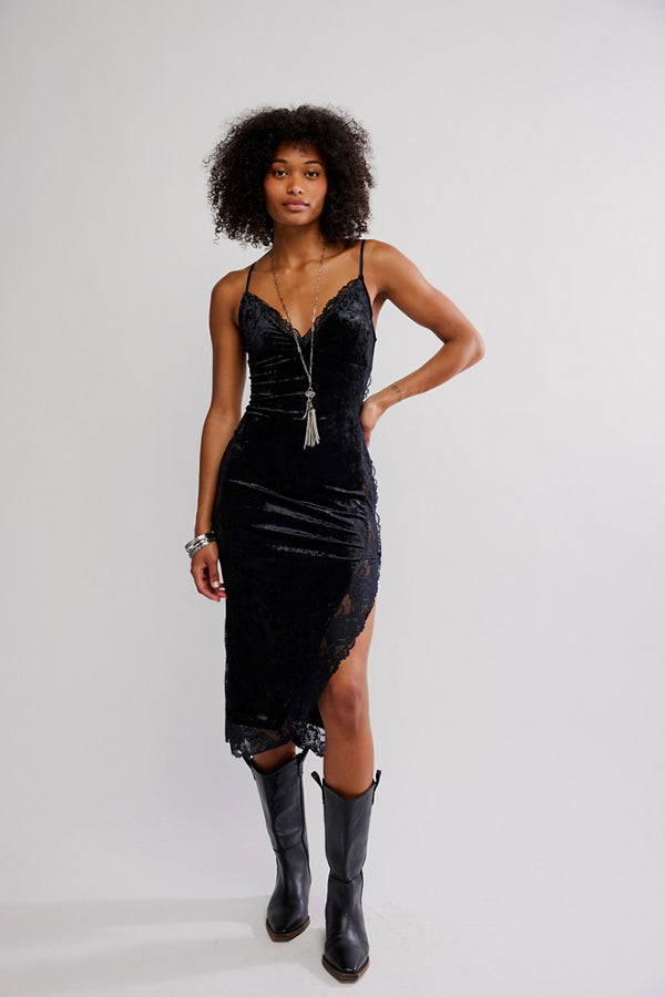 Raise A Toast Midi Slip Dress