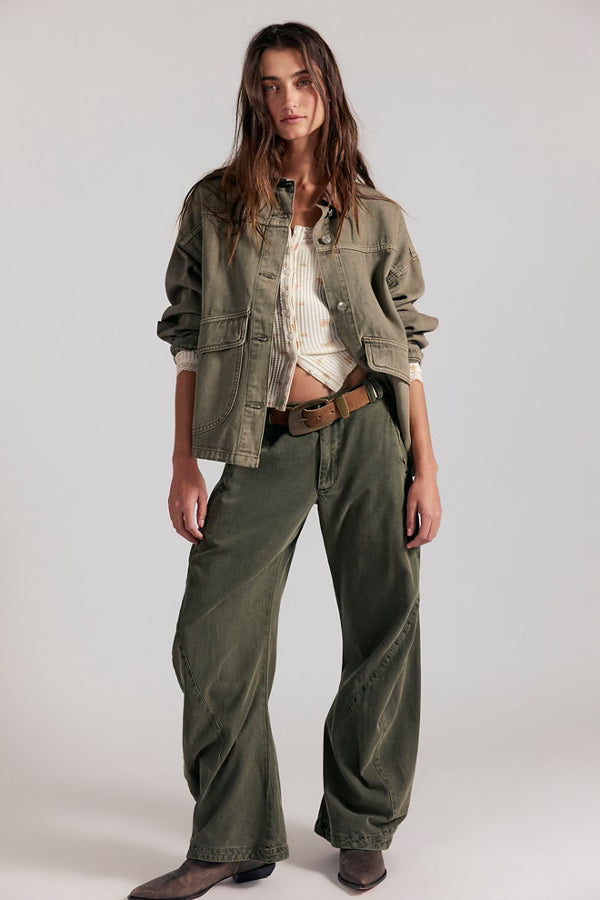 Spotlight Washed Barrel Trousers