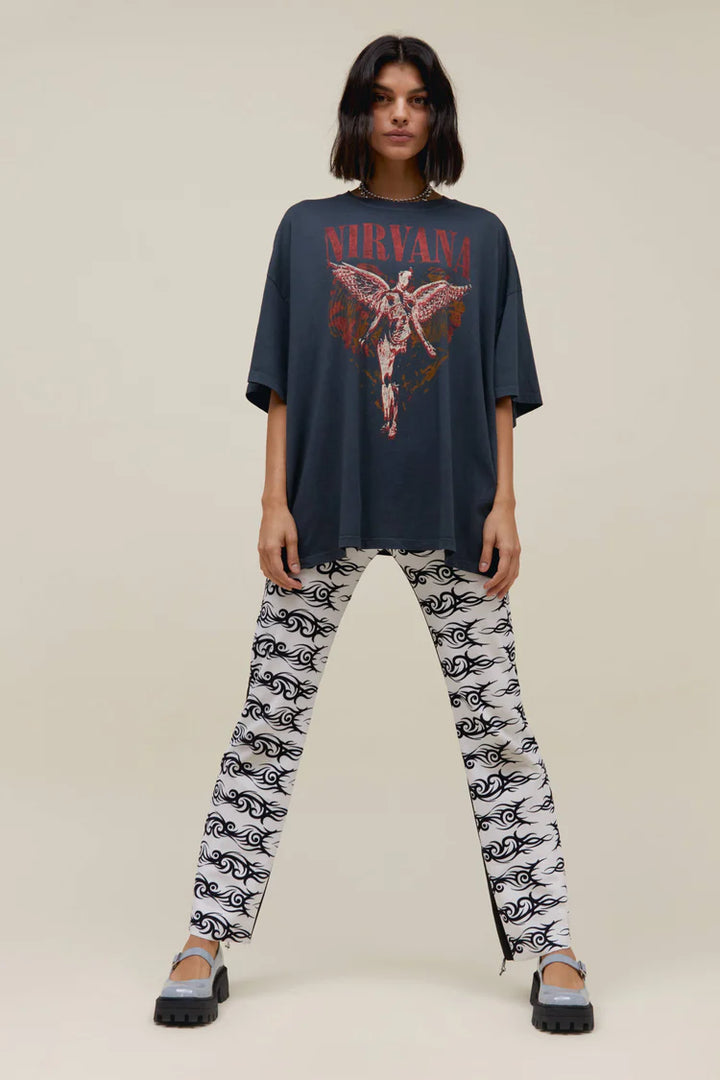 Nirvana Trippy Heart OS Tee