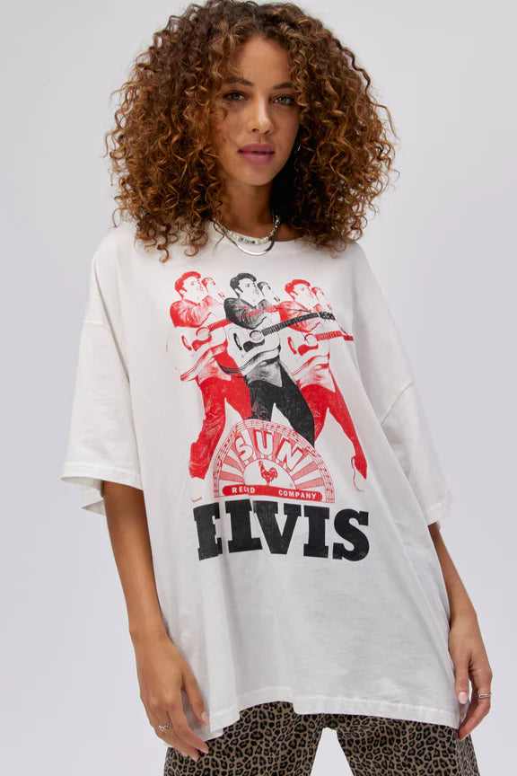 Sun Records X Elvis Repeat OS Tee