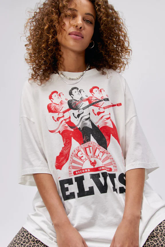 Sun Records X Elvis Repeat OS Tee