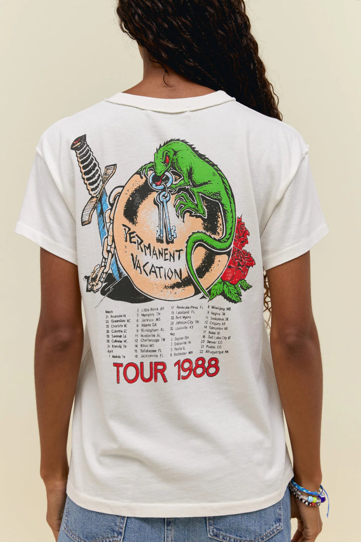 Aerosmith Permanent Vacation Reverse Tour Tee