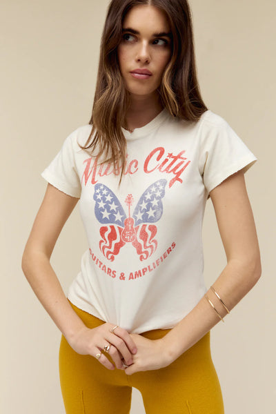 Music City Vintage Butterfly Tee