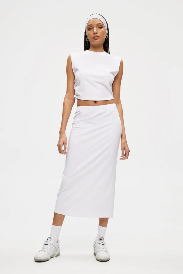 Ruched Sleeveless Tee