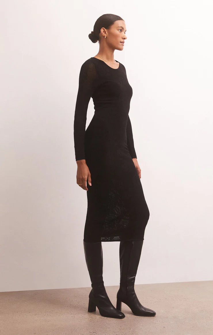 Liza Sweater Mesh Dress