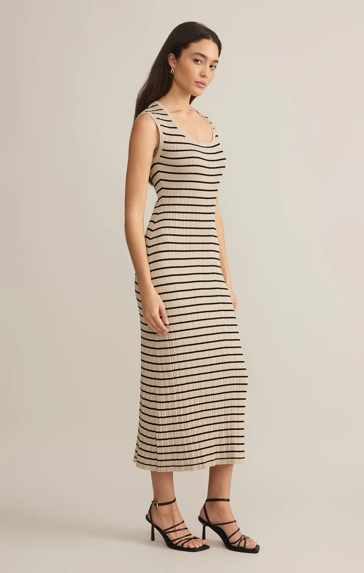 Giselle Stripe Rib Maxi Dress