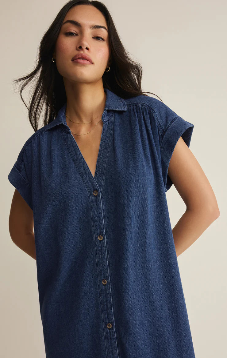 Shellbound Twill Dress