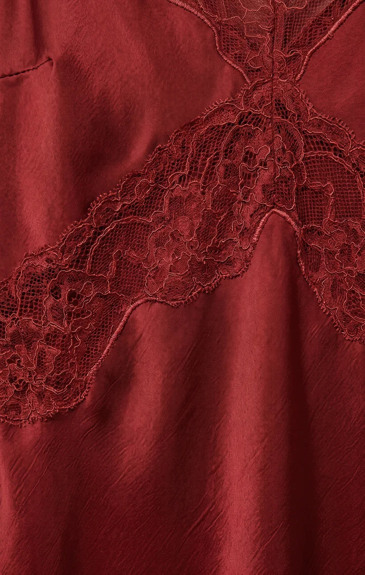 Bruna Lace Inset Midi Dress