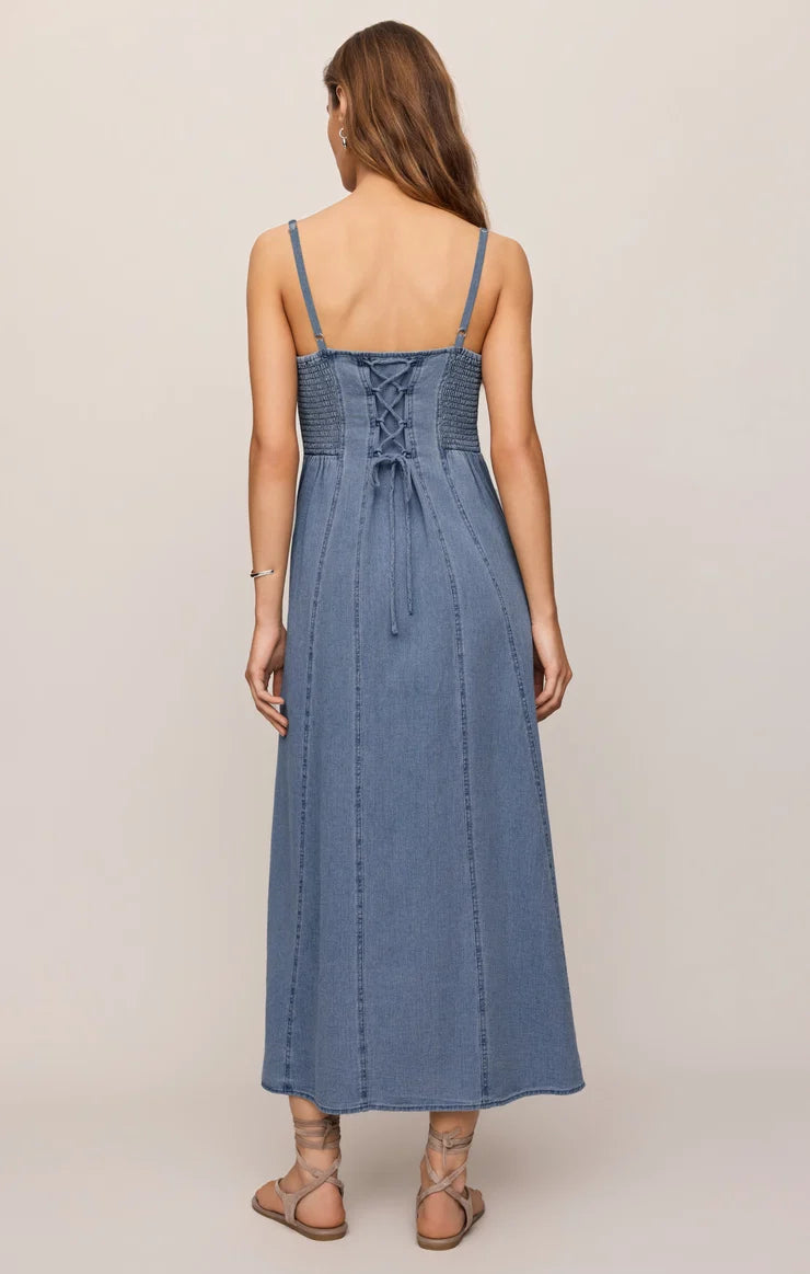 Leonora Denim Midi Dress