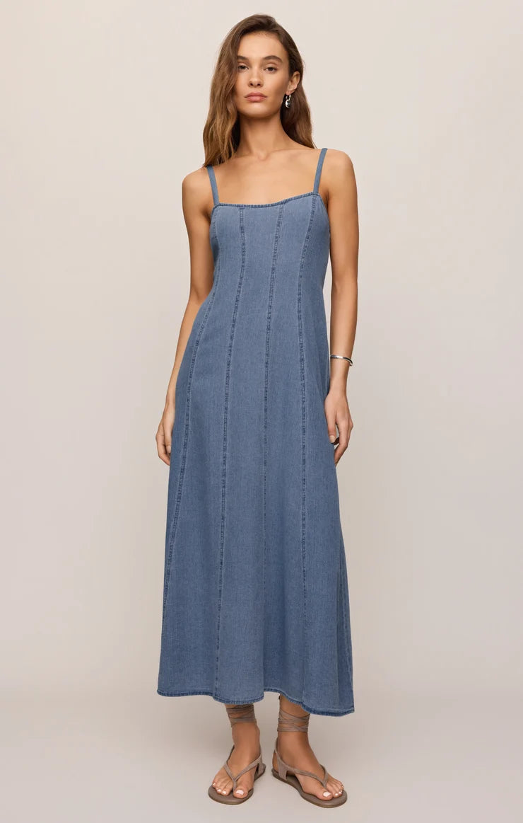 Leonora Denim Midi Dress