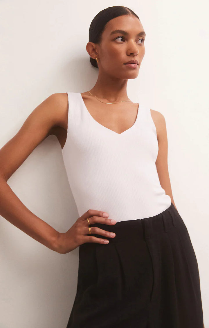 Avala V Neck Rib Tank