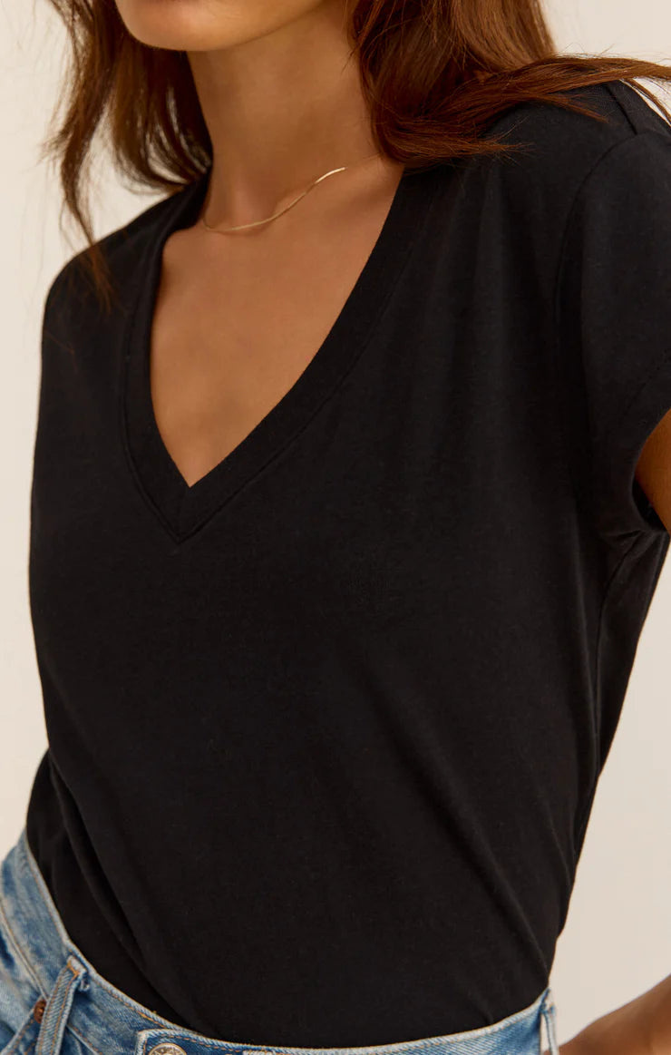 Modern Tri Blend V Neck Tee