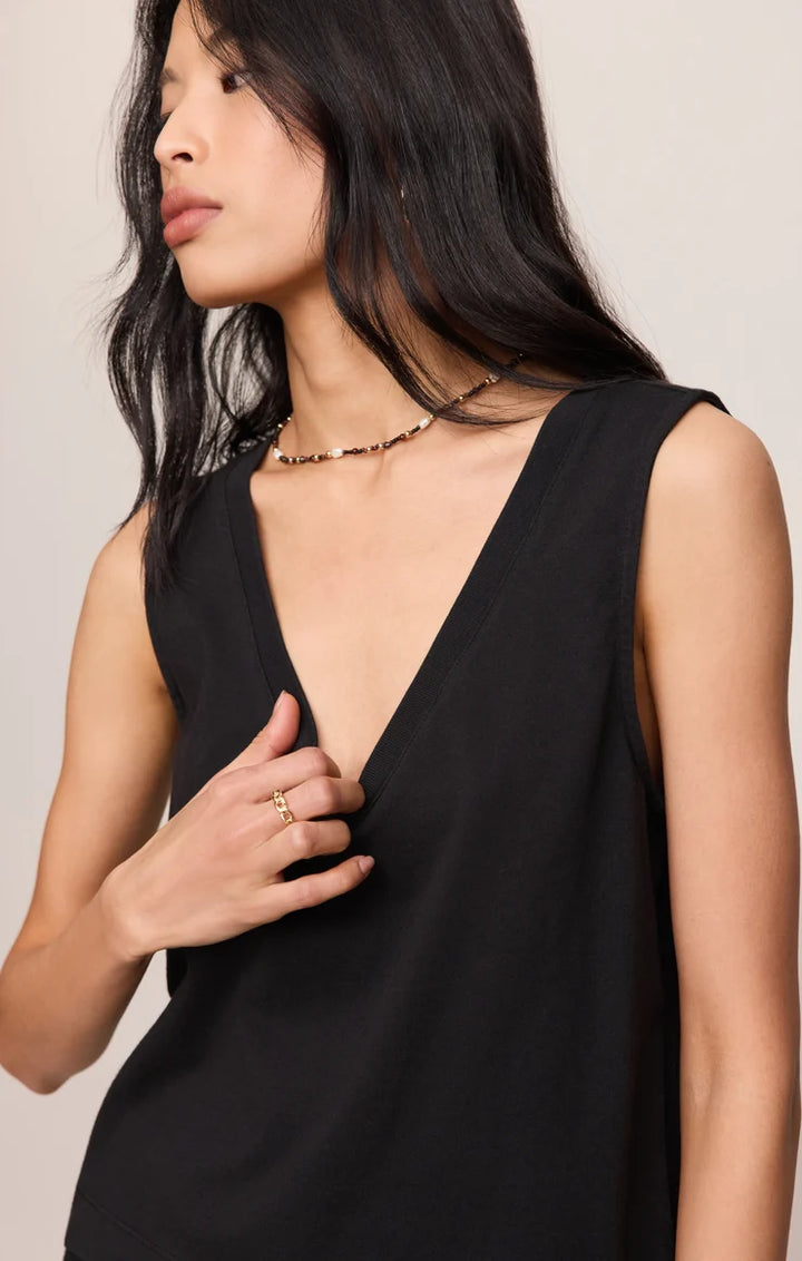 Sloane V-Neck Cotton Jersey Top