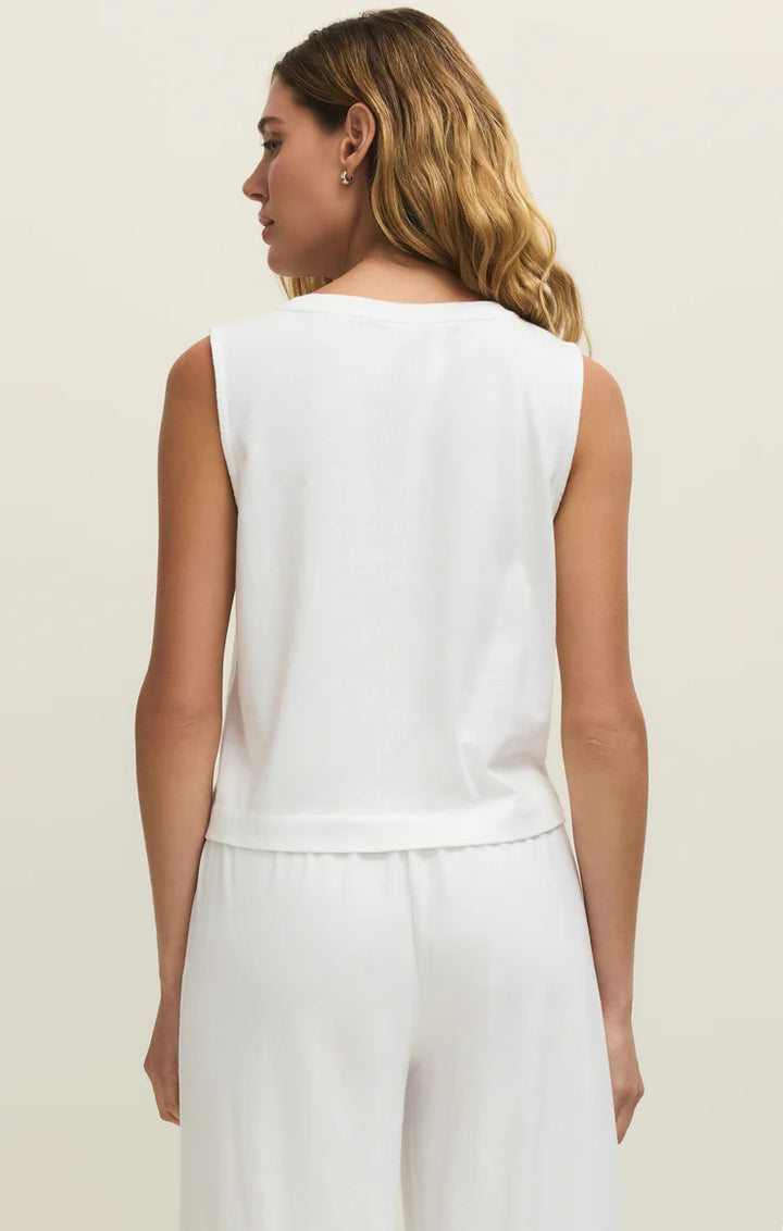 Sloane V-Neck Cotton Jersey Top