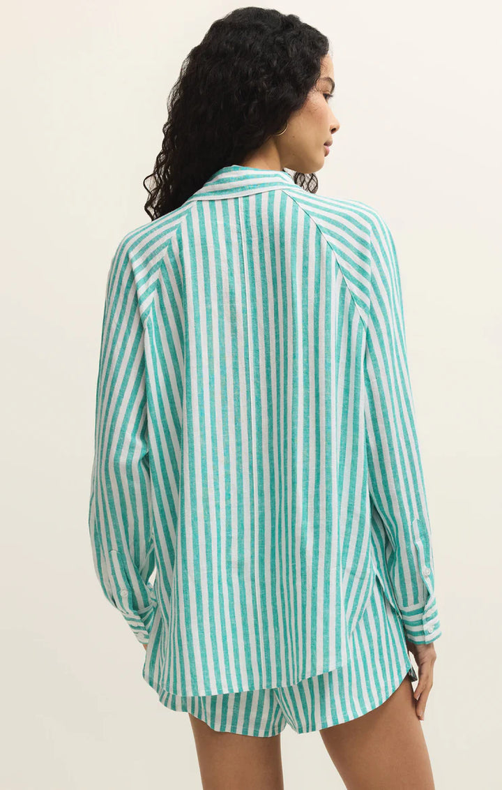 The Perfect Linen Striped Top