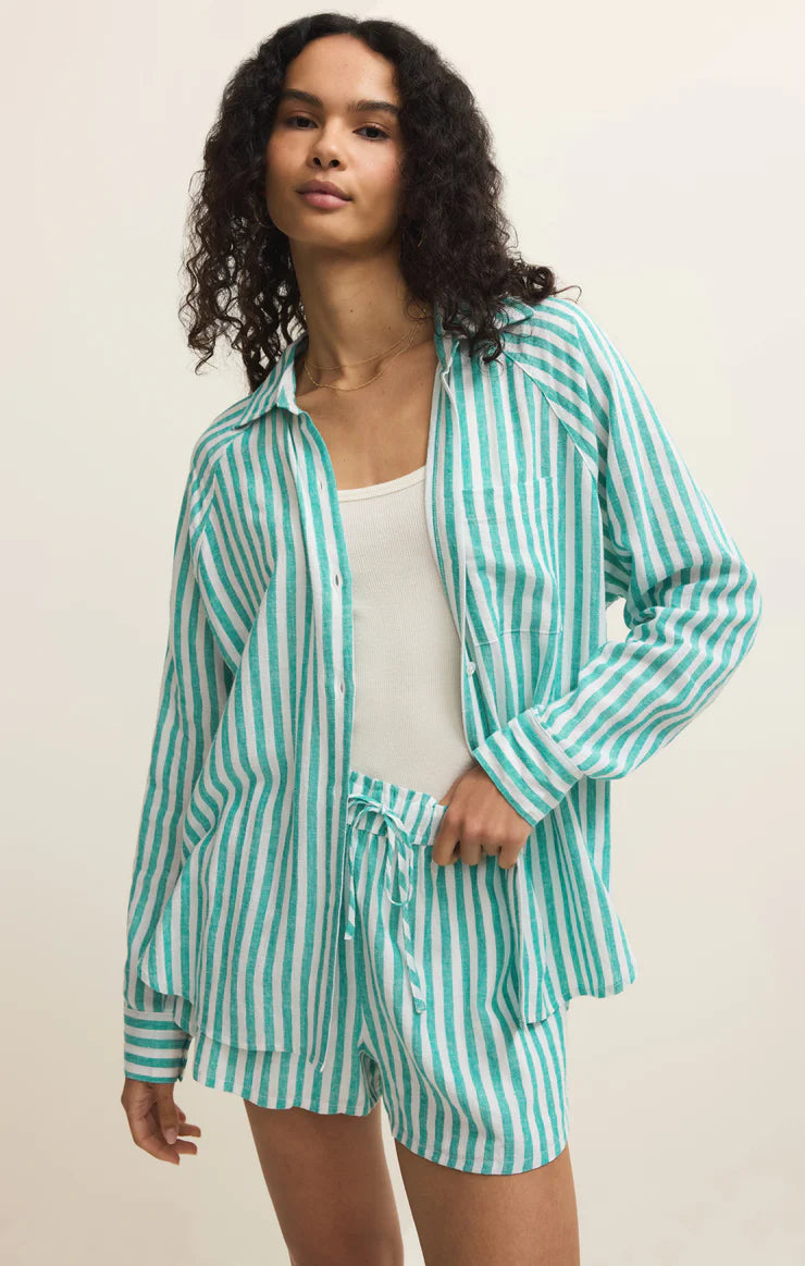 The Perfect Linen Striped Top