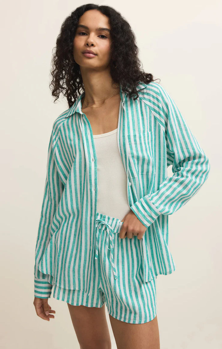 The Perfect Linen Striped Top