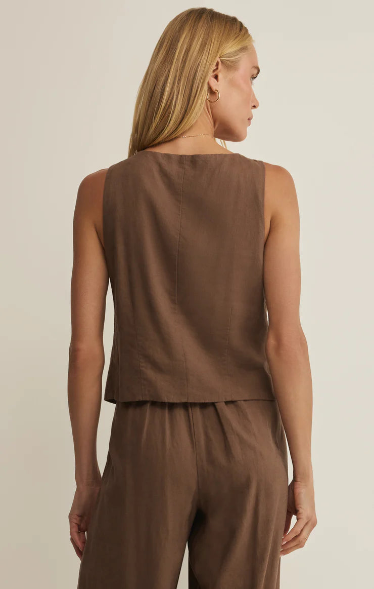 Roman Linen Vest