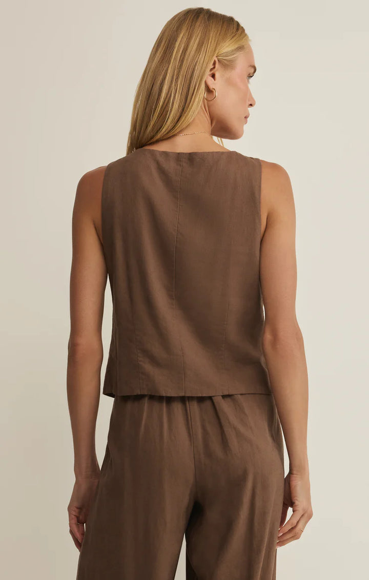 Roman Linen Vest