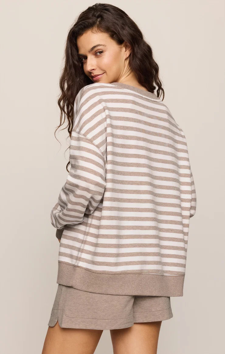 Everyday French Terry Striped Crew