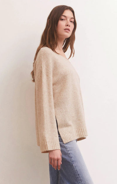 Modern Knit V-Neck Sweater