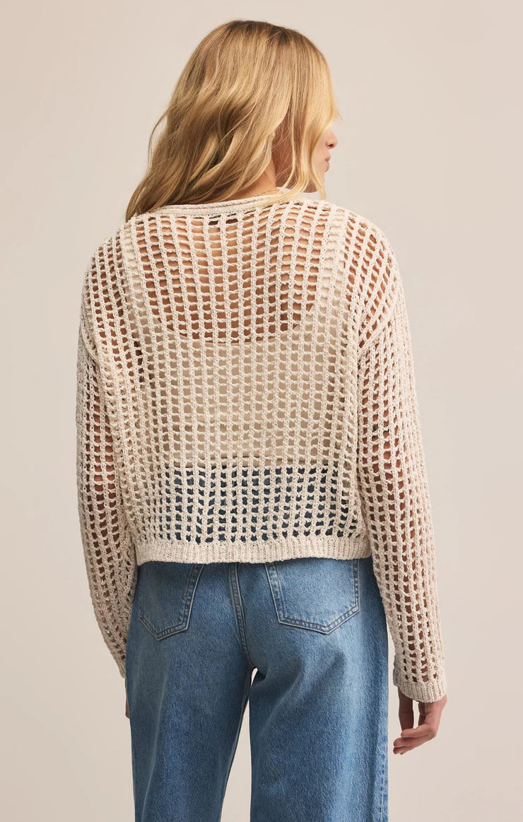 Felix Cropped Crochet Sweater