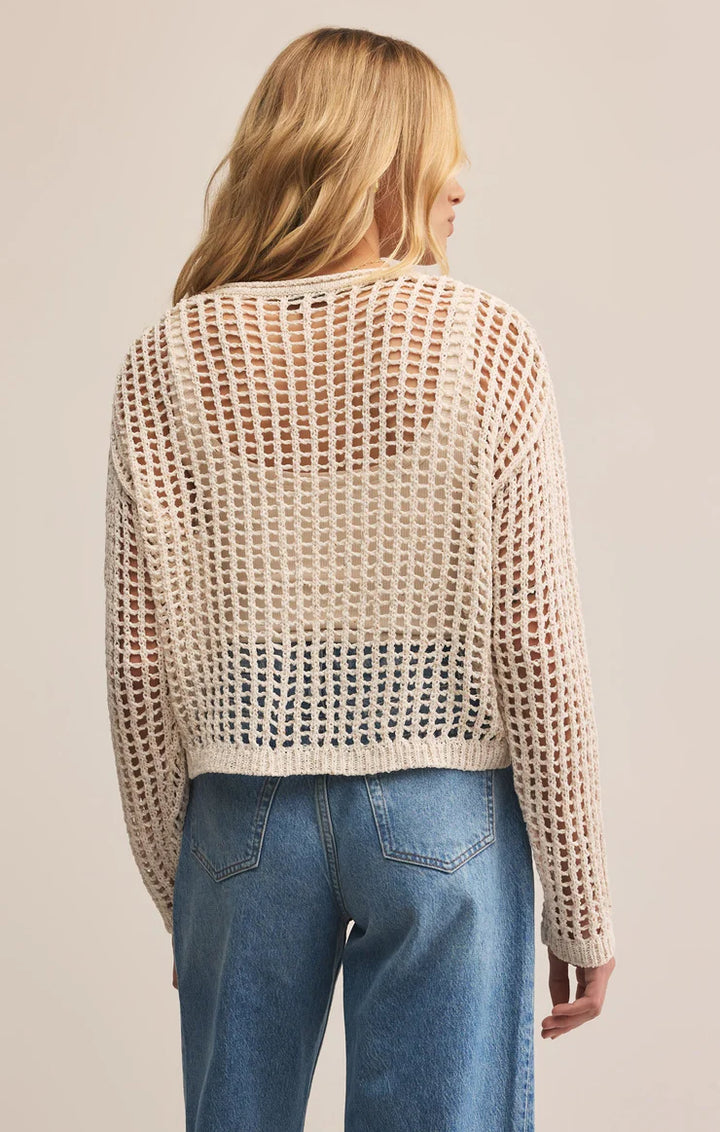Felix Cropped Crochet Sweater