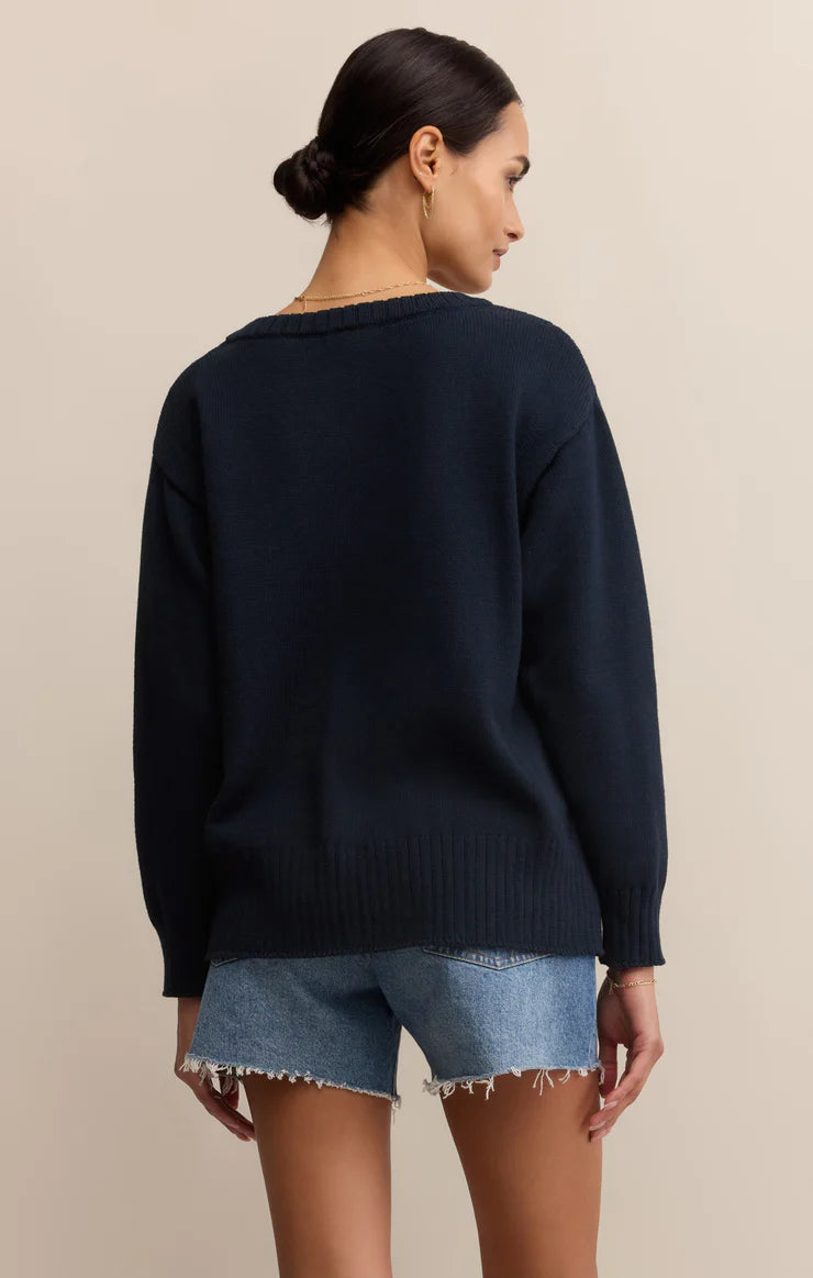 All Around Cotton V-Neck Sweater