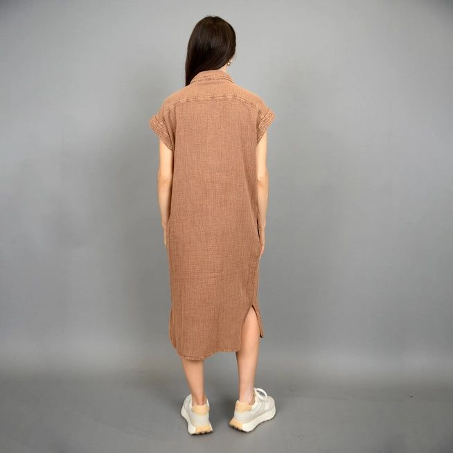 Aira Gauze Shirt Dress