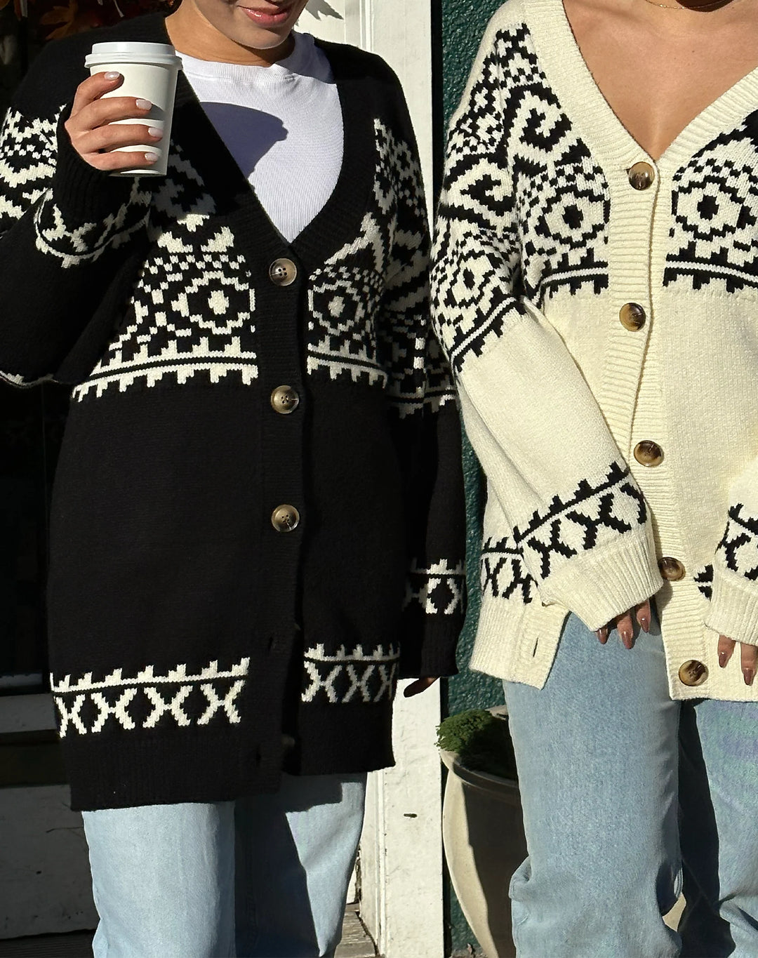 Fair Isle Knit Cardigan